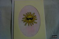 sun wearing shades